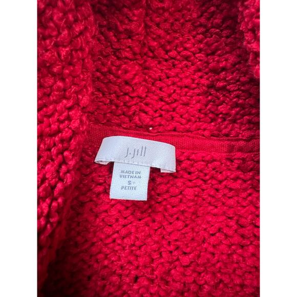 J. JILL Red turtle neck knit sweater size SP/Small Petite - Picture 3 of 10